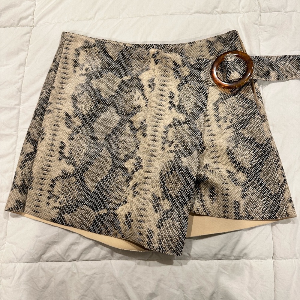 Zara Snake Skin Skort